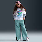 ☆NIKE☆Big Kids' (Girls') Woven Pants Nike Sportswear Big Kids' (girls') Woven Pants In Black